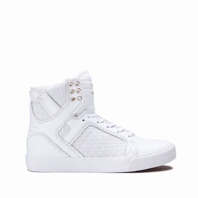 Női Supra SKYTOP Magasszárú Cipő HU298457 Fehér